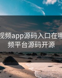 成品短视频app源码入口在哪，短视频平台源码开源