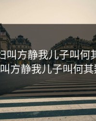 我儿媳妇叫方静我儿子叫何其翔，我儿媳妇叫方静我儿子叫何其翔:已经